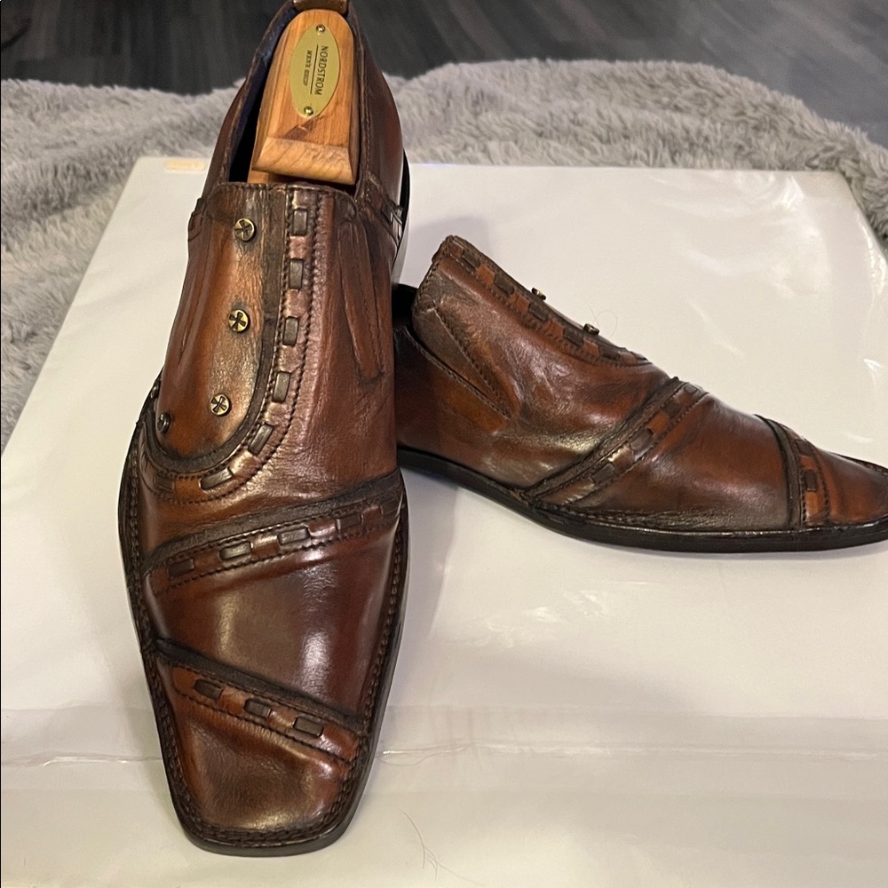 Mark Nason Brown Leather Loafers